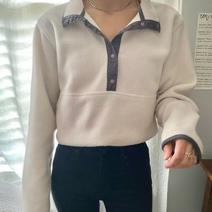 white LLBean pullover !